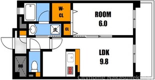 西原駅 徒歩5分 4階の物件間取画像